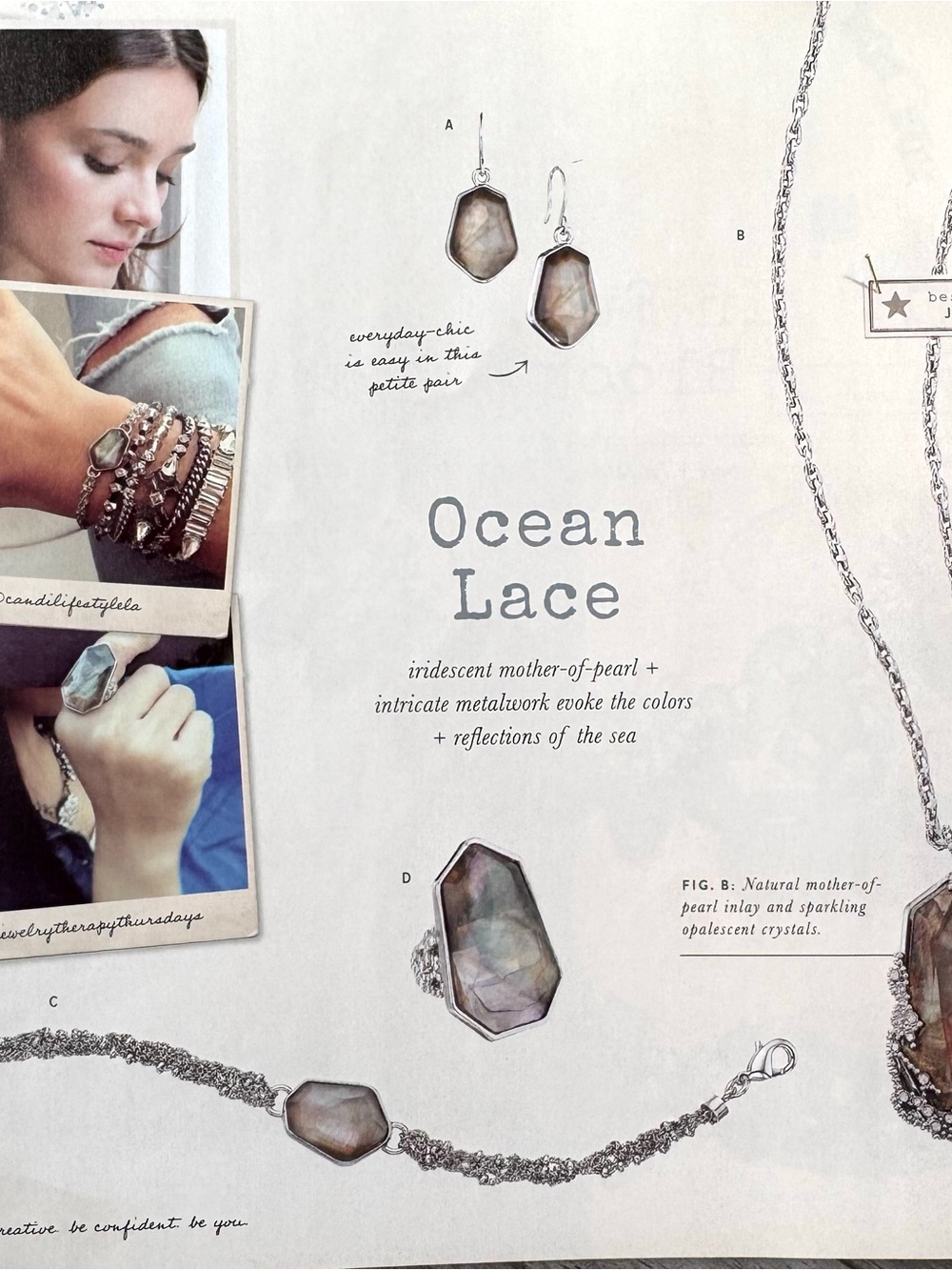 Chloe + Isabel Ocean Lace Statement Pendant Necklace - Picture 6 of 7